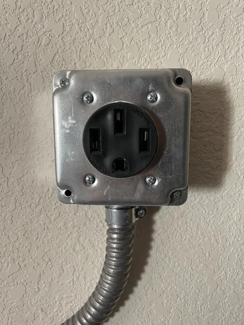 NEMA 14-50 outlet installed for Electrical Panel Upgrade in Rotonda